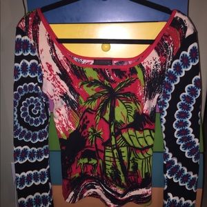 Multi colored long sleeve shirt